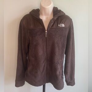 The North Face Zip Up Hooded Fleece Jacket - Brown - Women’s size Medium